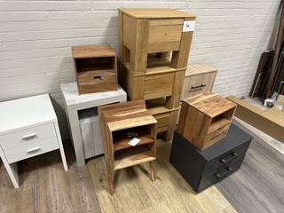 11x Nachtkasten verschillende merken